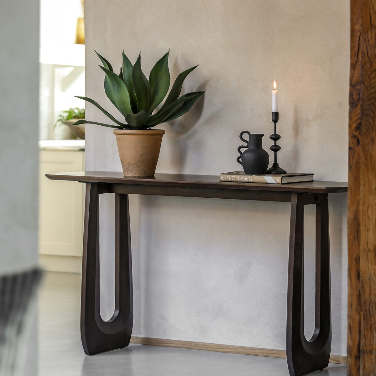 Gallery Direct Arc Console Table 1500x400x800mm