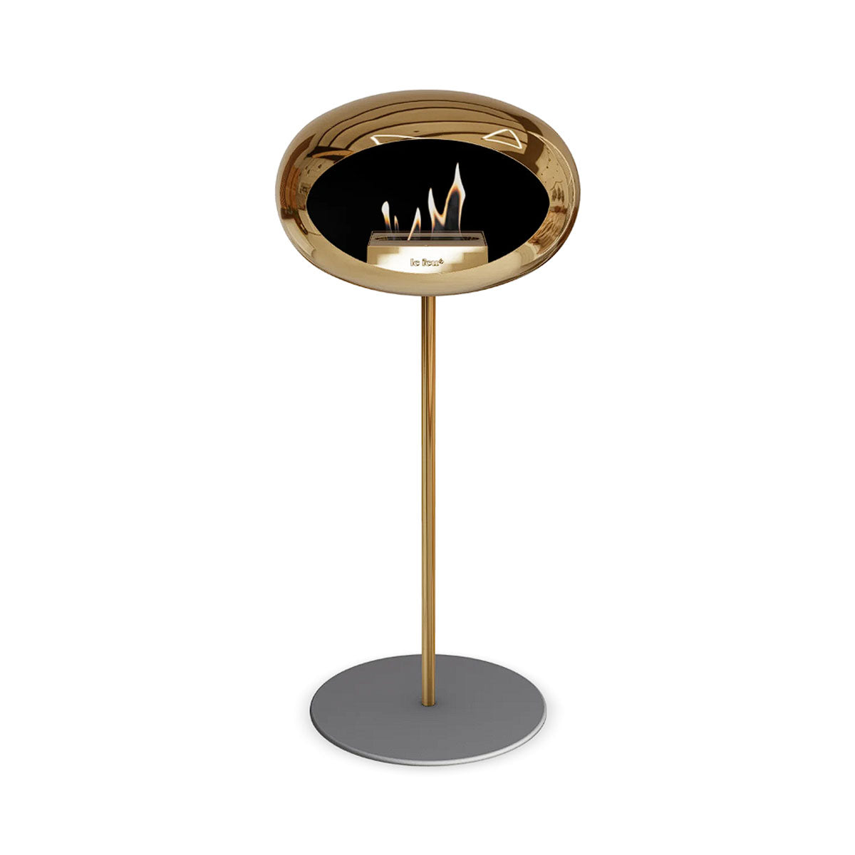 Le Feu Ground Steel High - Chromed Rose Gold - 25mm Pole Width