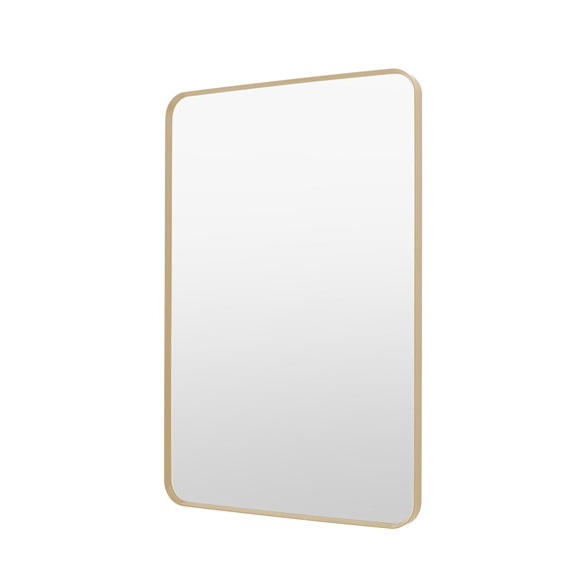 Gallery Direct Holworth Rectangle Mirror Gold 600x35x900mm