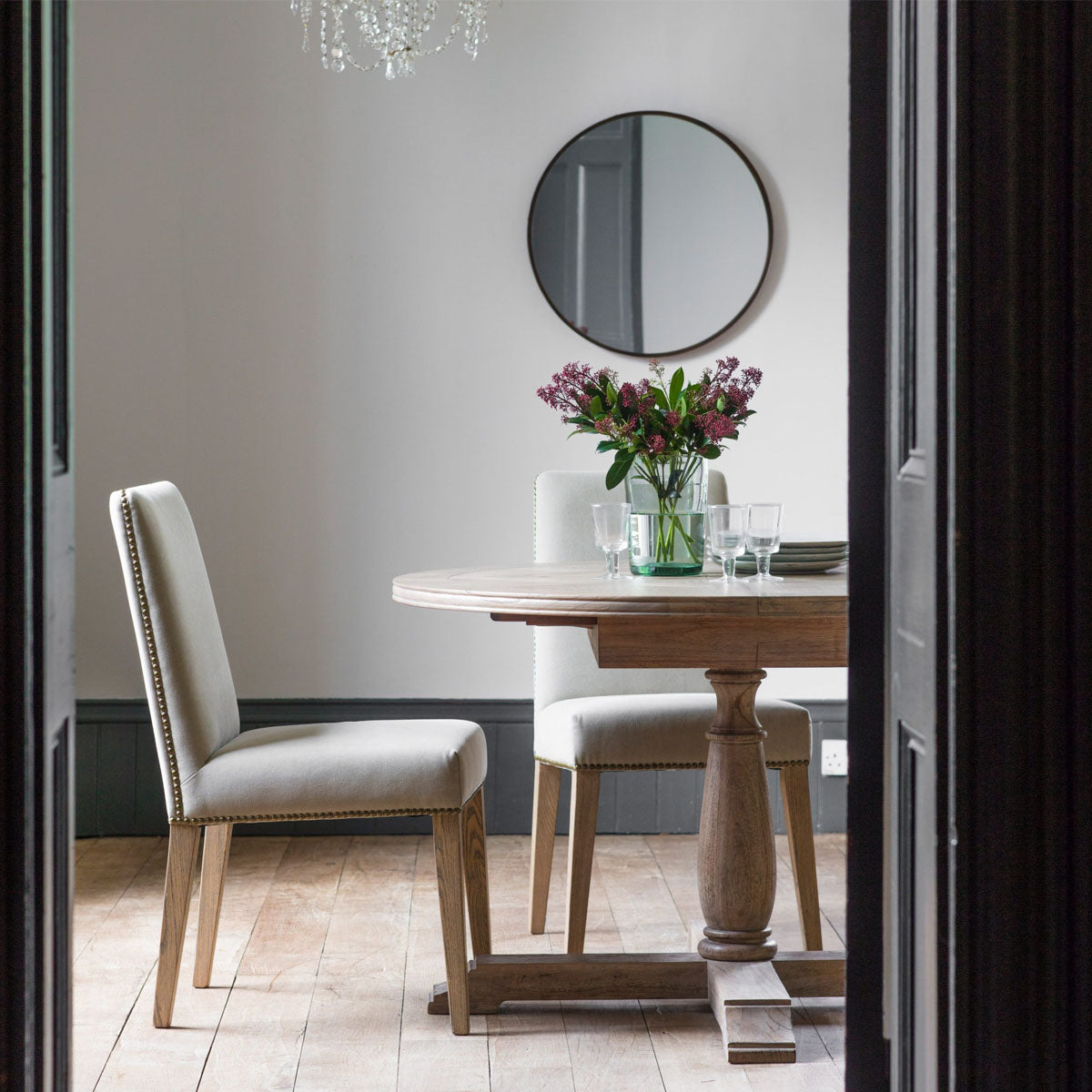 Gallery Direct Rex Dining Chair Cement Linen (2pk)