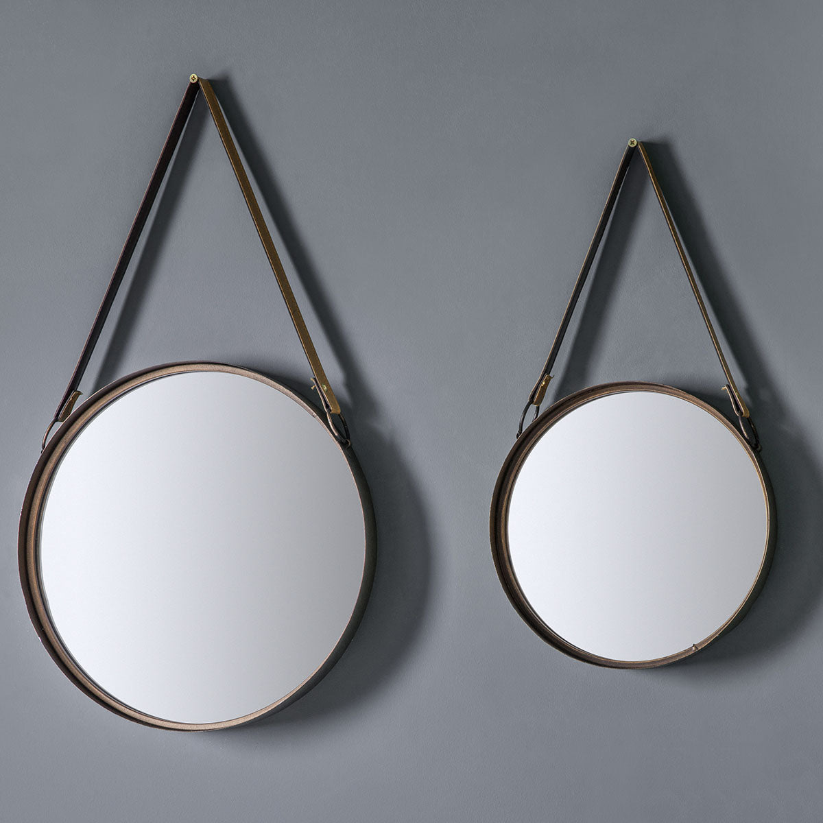 Gallery Direct Marston Mirrors Bronze (Set of 2) 400 & 300mm