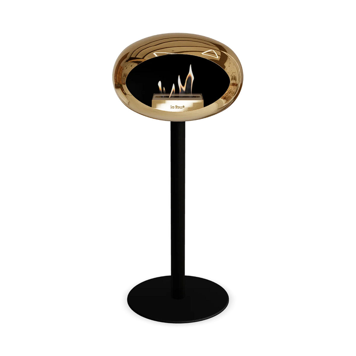 Le Feu Ground Steel High - Chromed Rose Gold - 60mm Pole Width