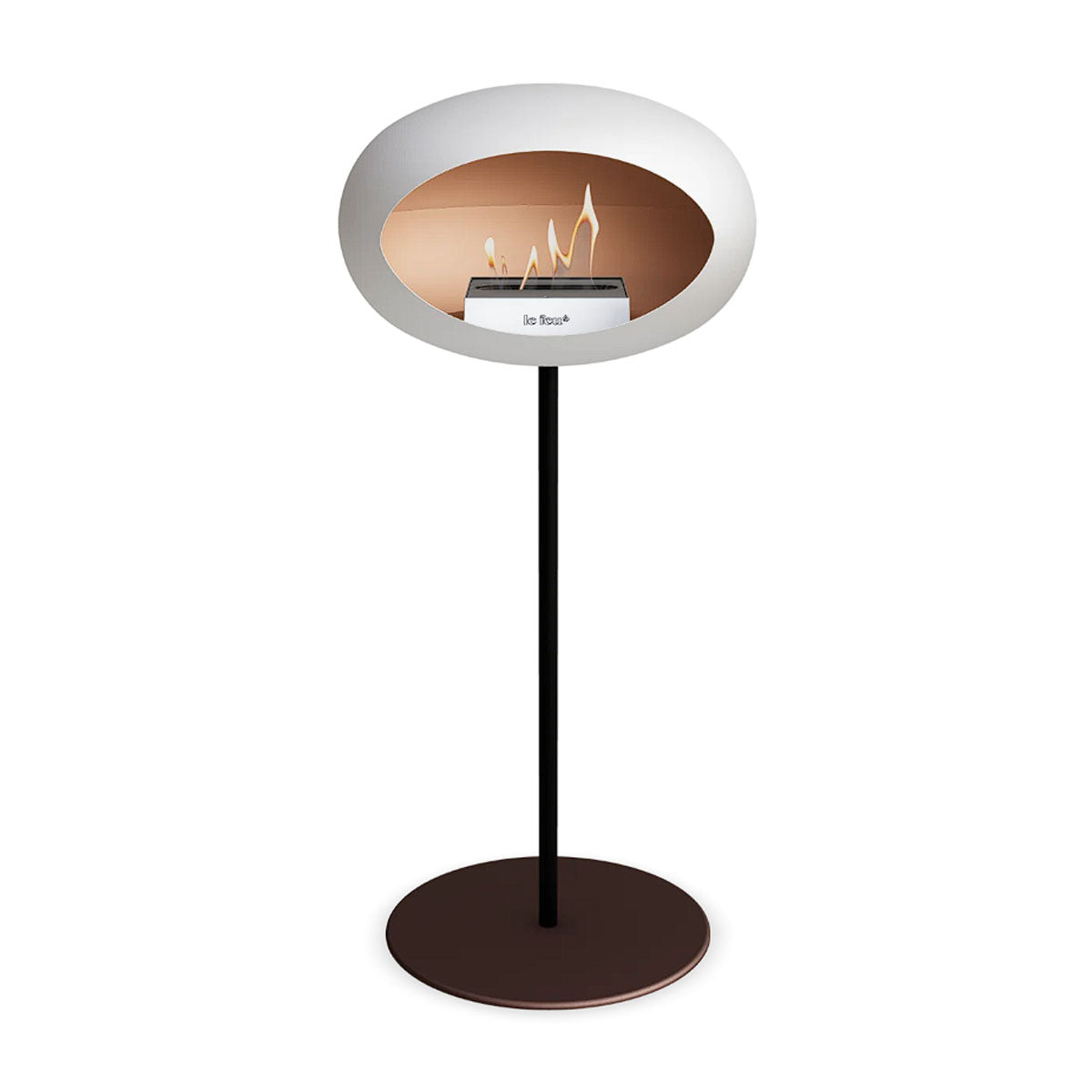 Le Feu Ground Steel High - White - 25mm Pole Width