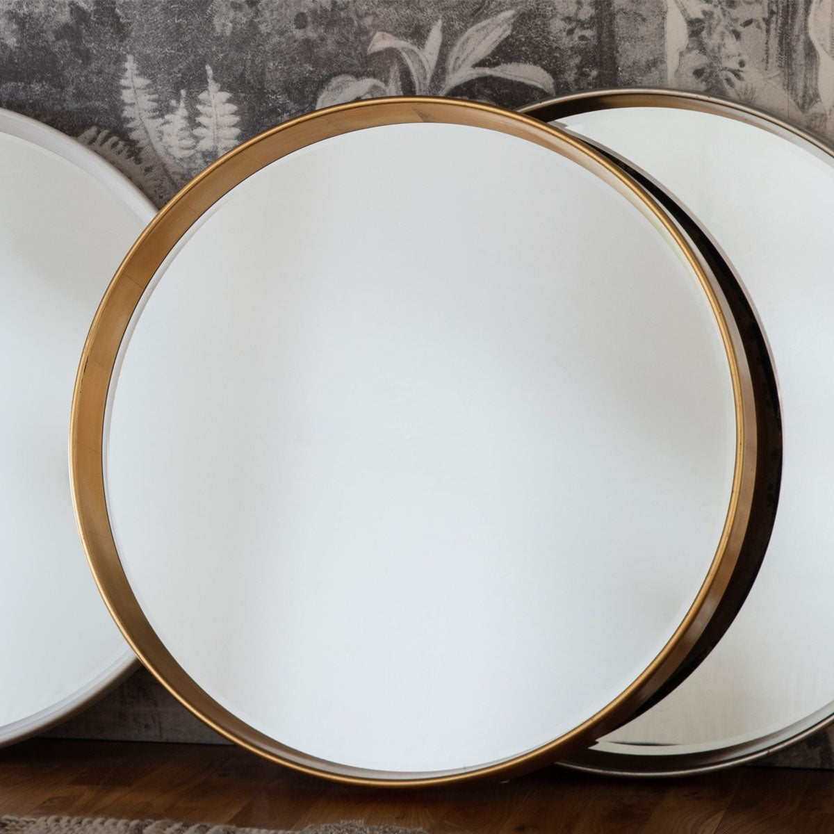 Gallery Direct Harvey Round Mirror Gold 950x950mm
