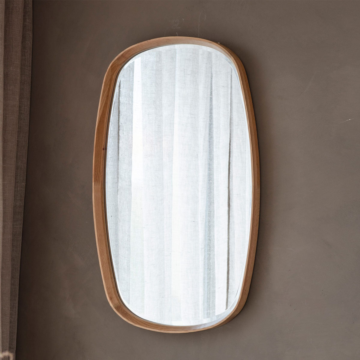 Gallery Direct Keaton Mirror Oak 900x550mm