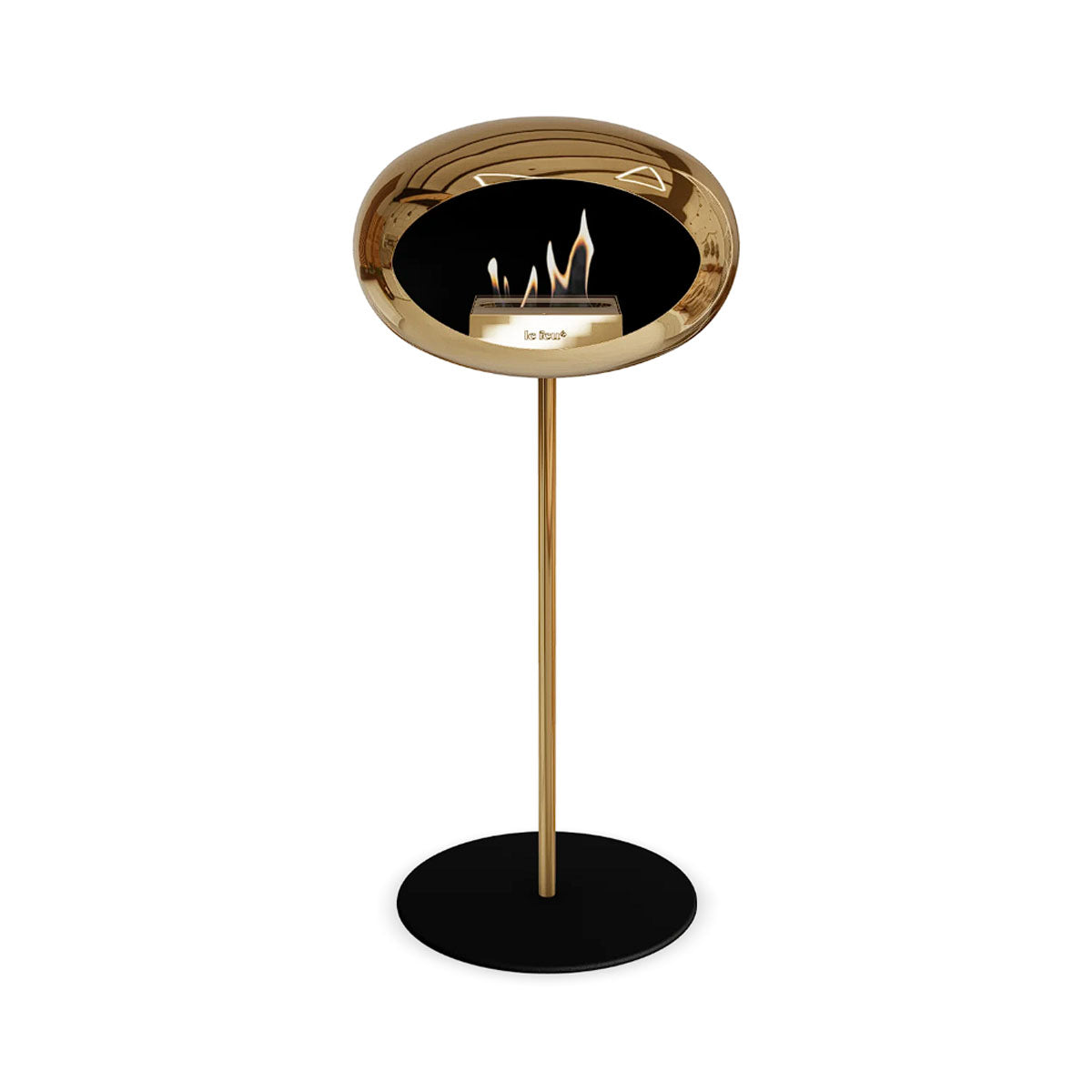 Le Feu Ground Steel High - Chromed Rose Gold - 25mm Pole Width