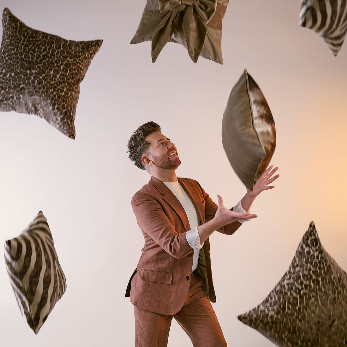 Malini Paul Moneypenny Deafleopard Cushion