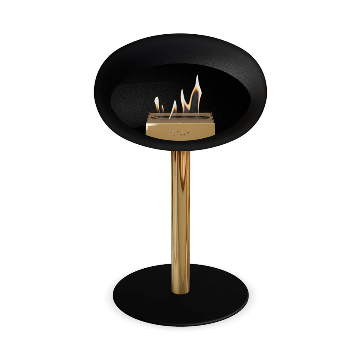 Le Feu Ground Steel Low - Black - 60mm Pole Width