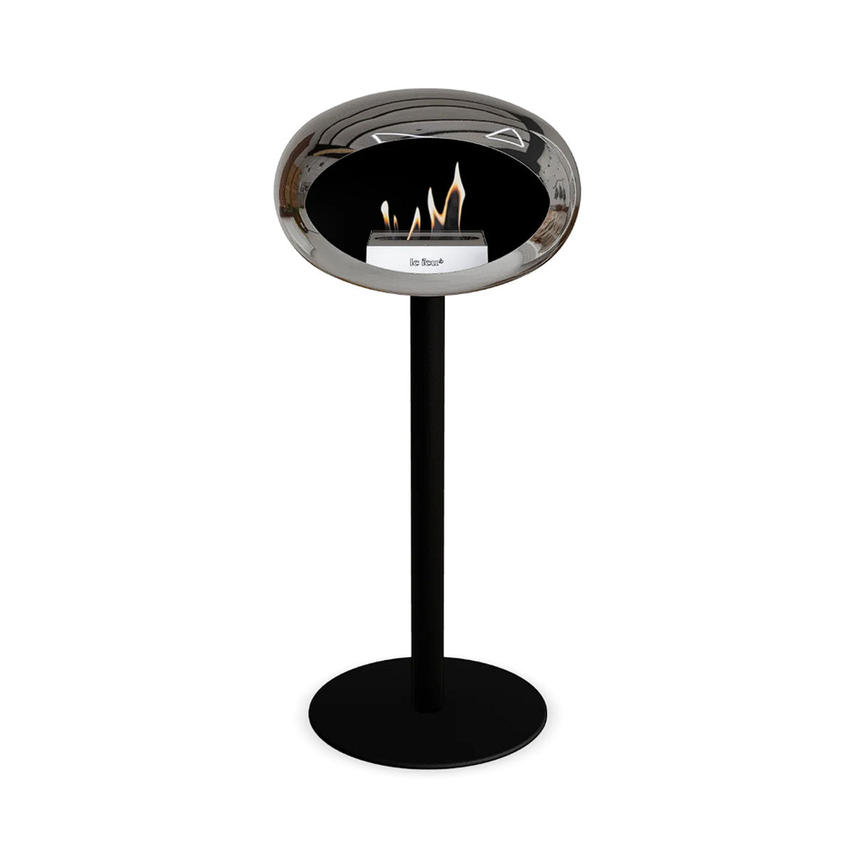 Le Feu Ground Steel High - Chromed Silver - 60mm Pole Width