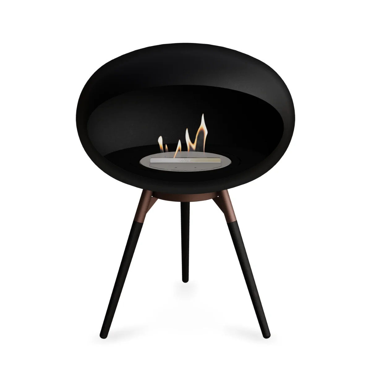 Le Feu Dome 625 - Black Ground Wood Low
