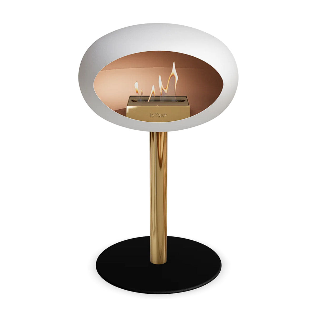 Le Feu Ground Steel Low - White - 60mm Pole Width