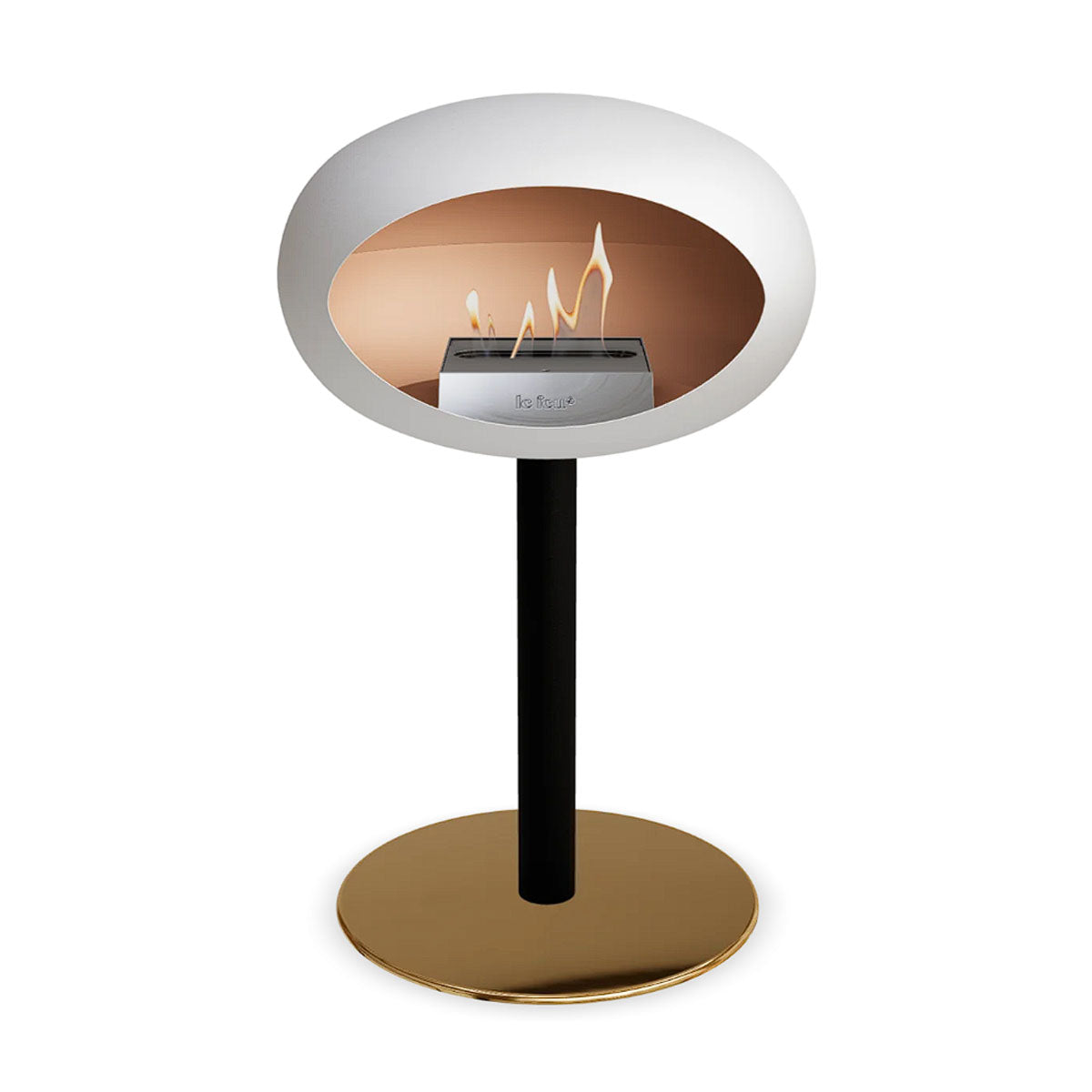 Le Feu Ground Steel Low - White - 60mm Pole Width