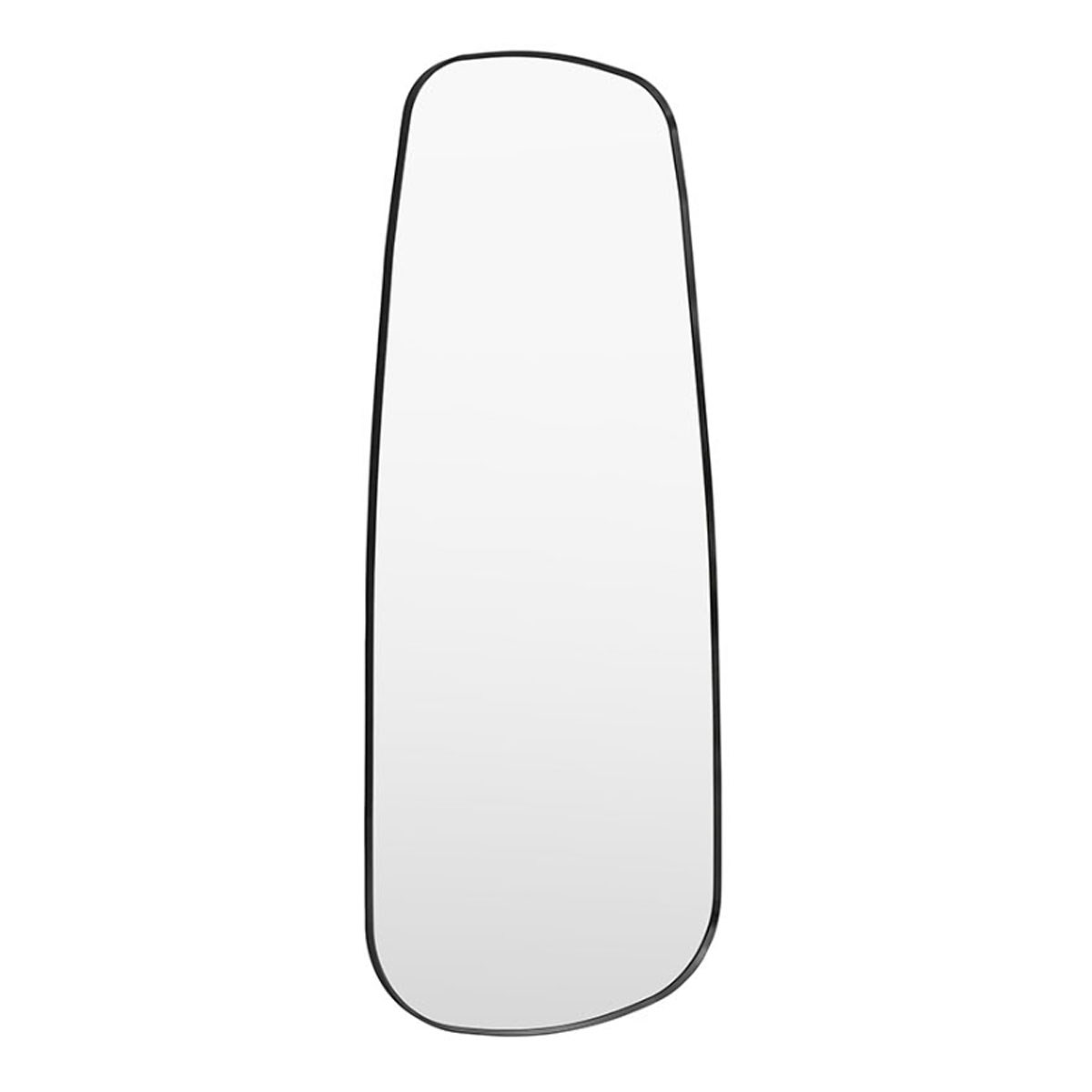 Gallery Direct Holworth Shaped Leaner Black 700x1700mm