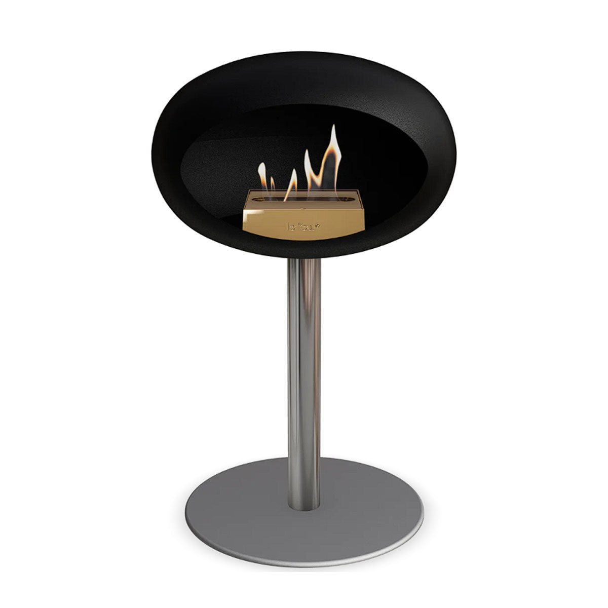 Le Feu Ground Steel Low - Black - 60mm Pole Width