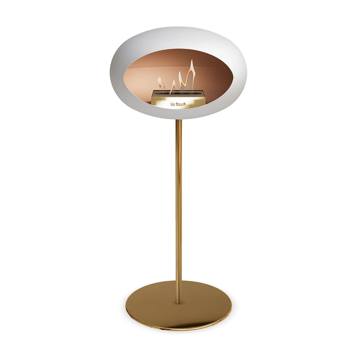 Le Feu Ground Steel High - White - 25mm Pole Width