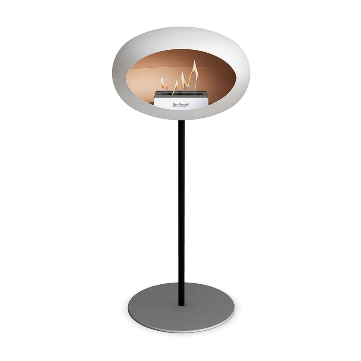 Le Feu Ground Steel High - White - 25mm Pole Width