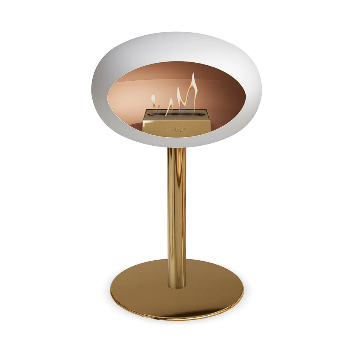Le Feu Ground Steel Low - White - 60mm Pole Width