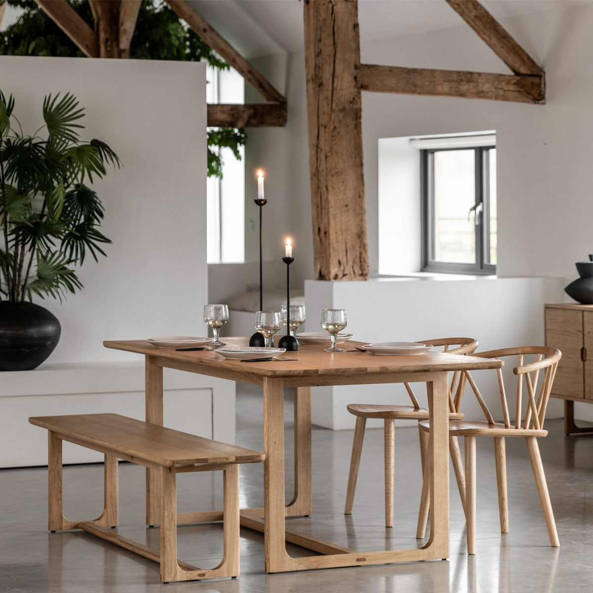 Gallery Direct Craft Dining Table Natural 1800x950x750mm