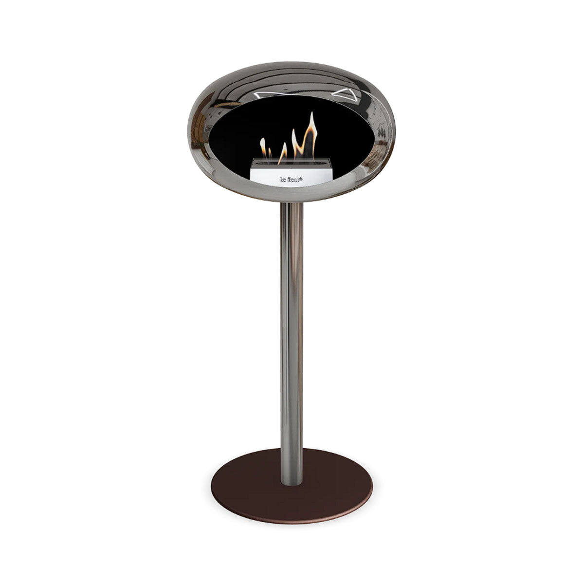 Le Feu Ground Steel High - Chromed Silver - 60mm Pole Width