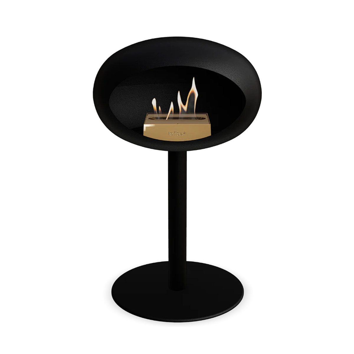 Le Feu Ground Steel Low - Black - 60mm Pole Width