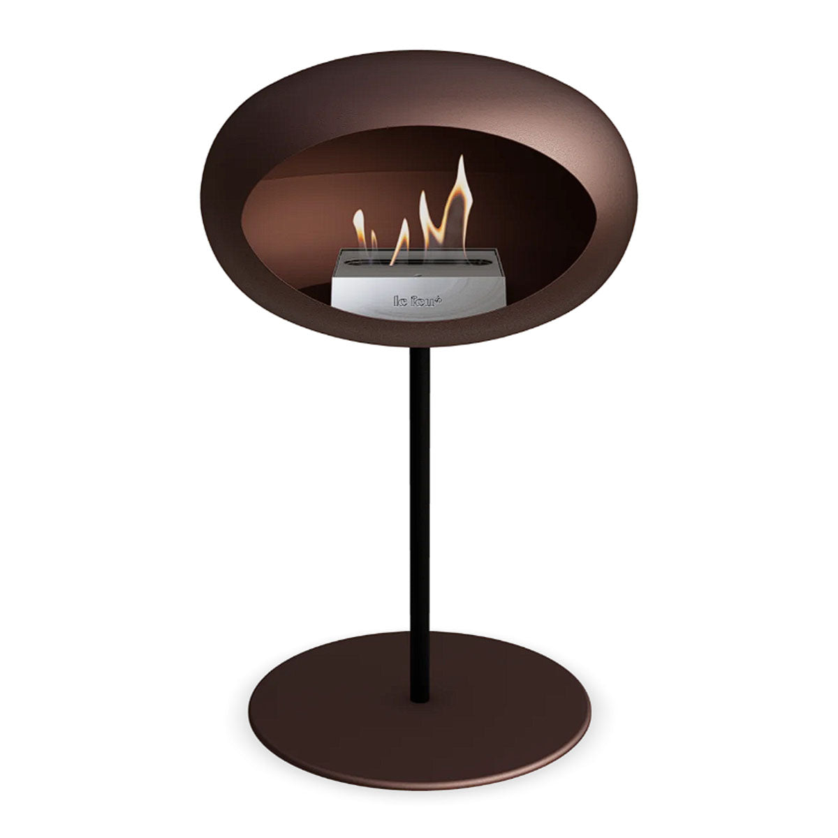 Le Feu Ground Steel Low - Mocca - 25mm Pole Width