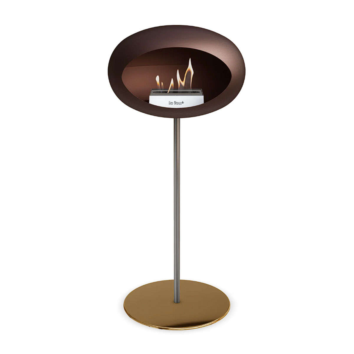 Le Feu Ground Steel High - Mocca - 25mm Pole Width