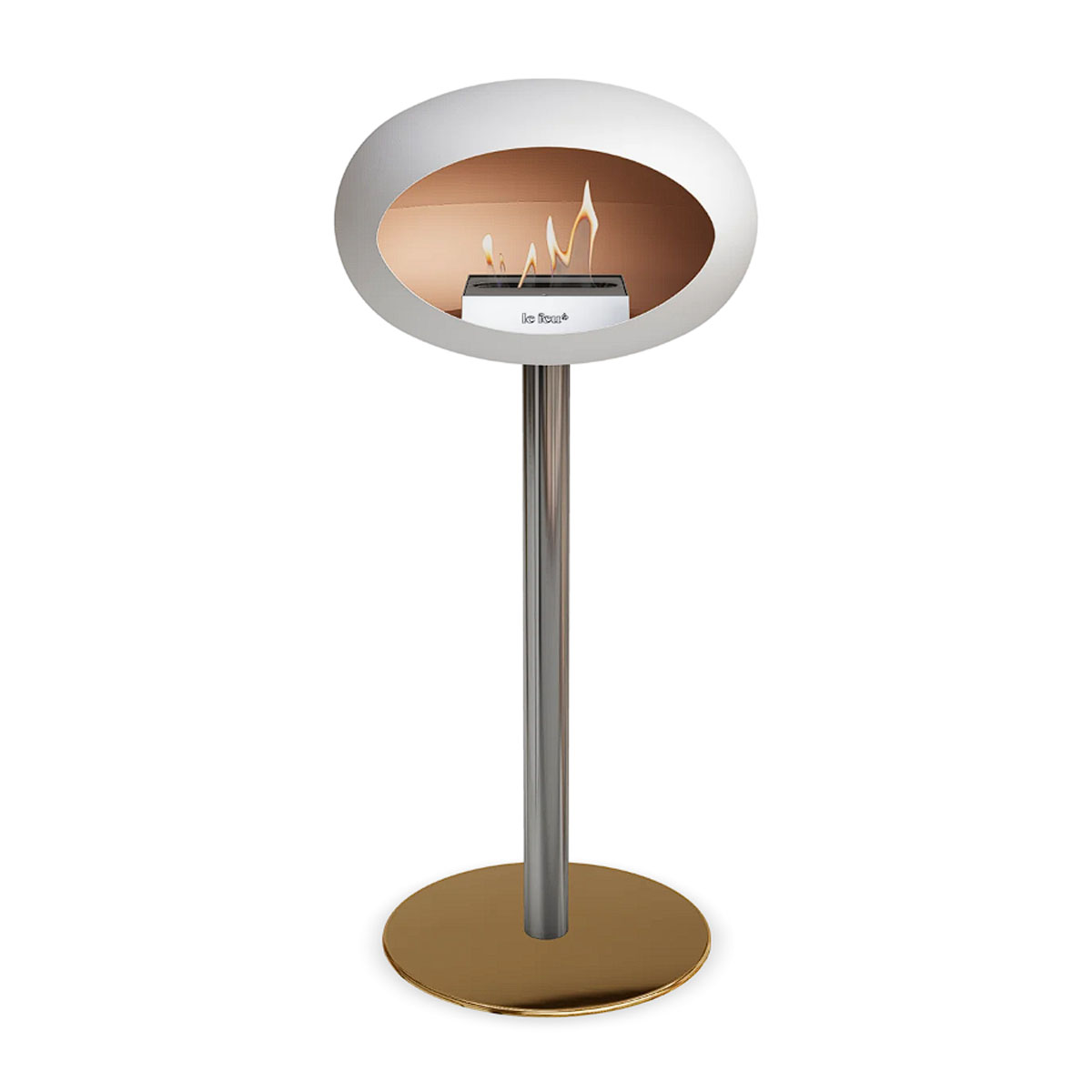 Le Feu Ground Steel High - White - 60mm Pole Width