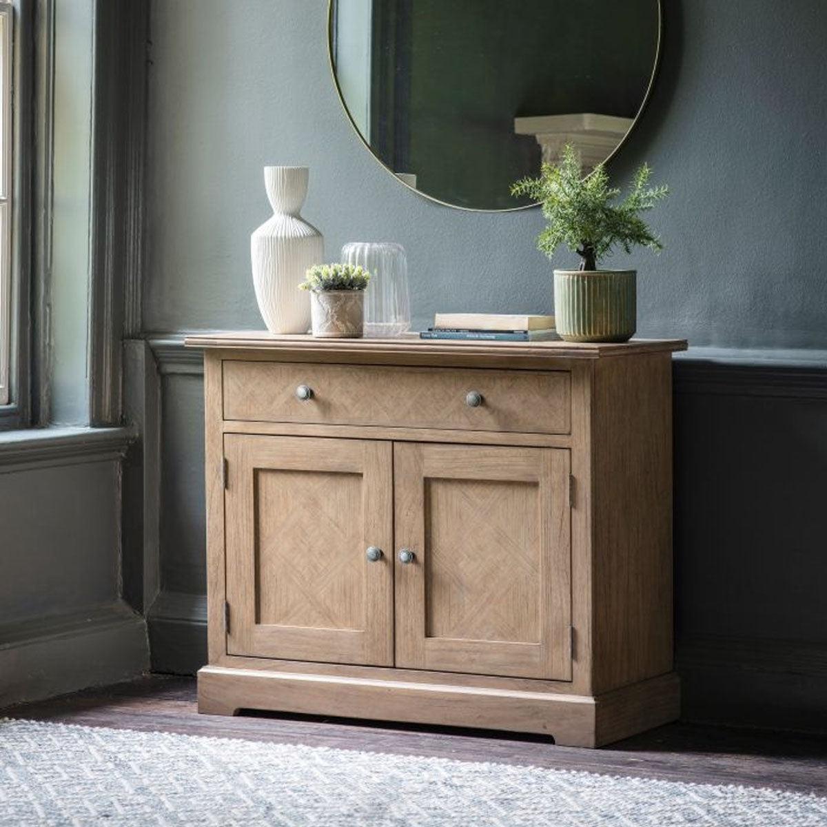 Gallery Direct Mustique 2 Door 1 Drawer Sideboard 960x450x800mm