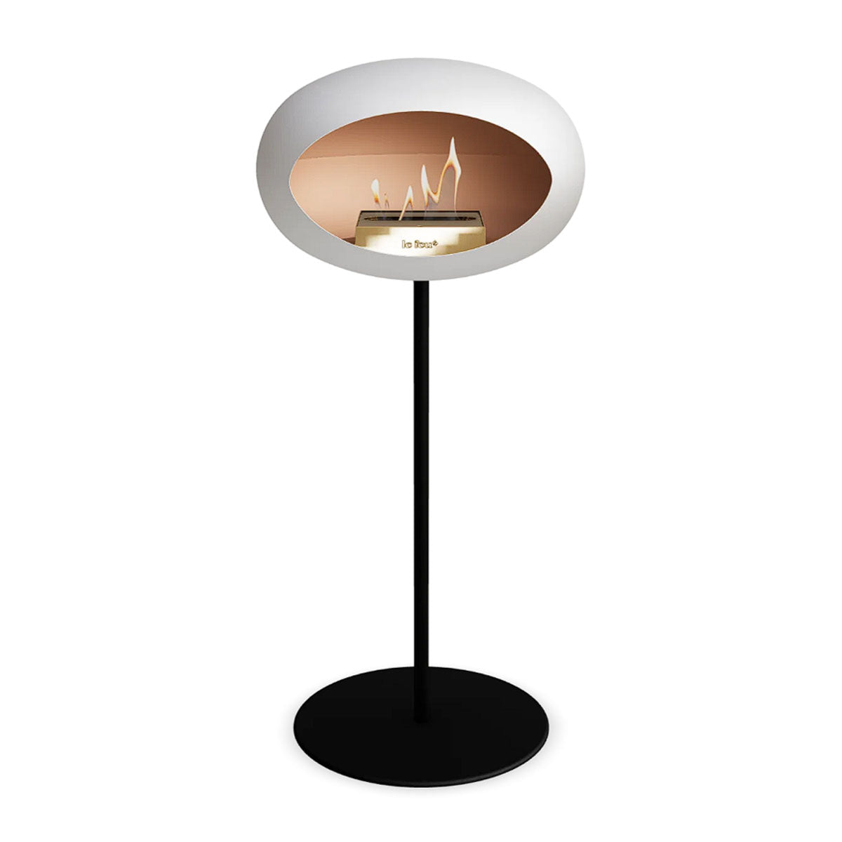 Le Feu Ground Steel High - White - 25mm Pole Width