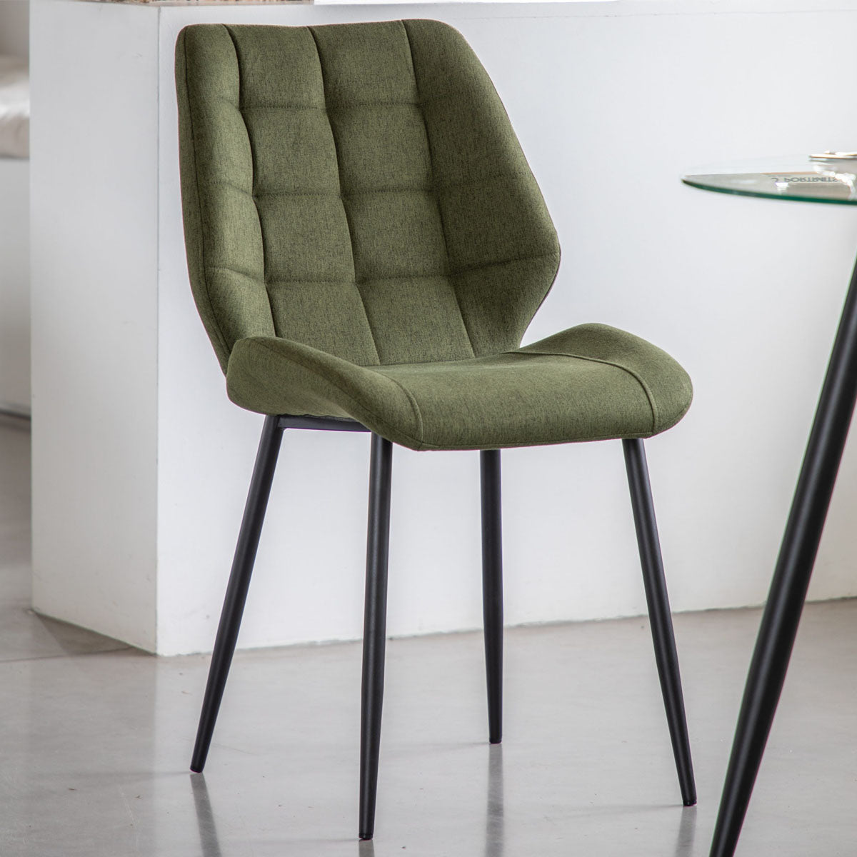Gallery Direct Manford Dining Chair Bottle Green (2pk)
