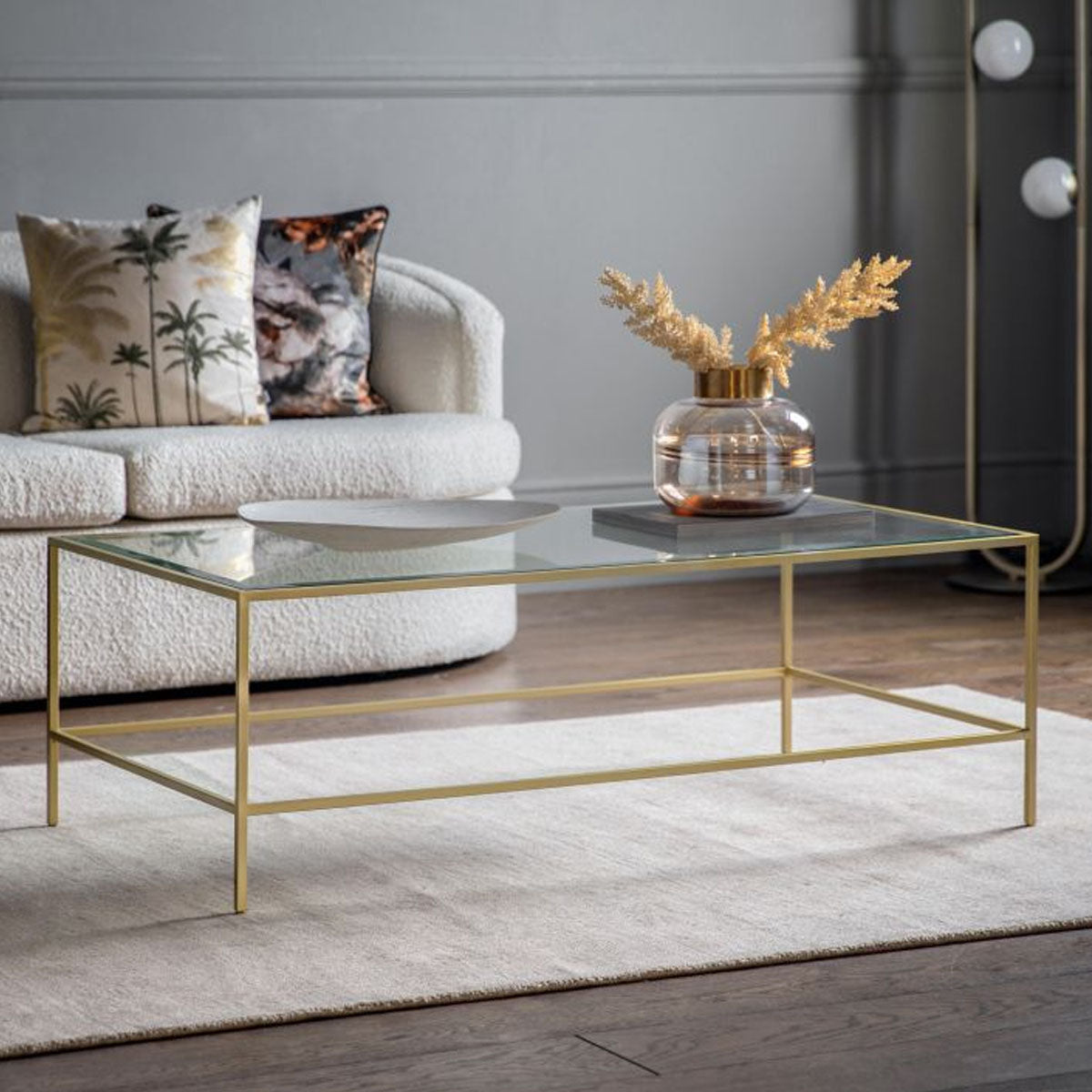 Gallery Direct Rothbury Coffee Table Champagne 1200x650x400mm