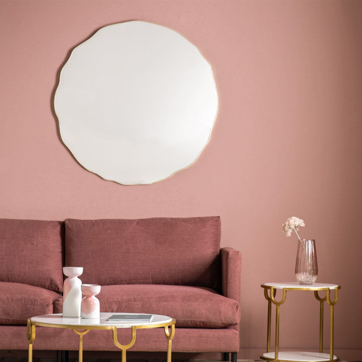 Gallery Direct Carano Mirror Champagne 1016x18x1016mm