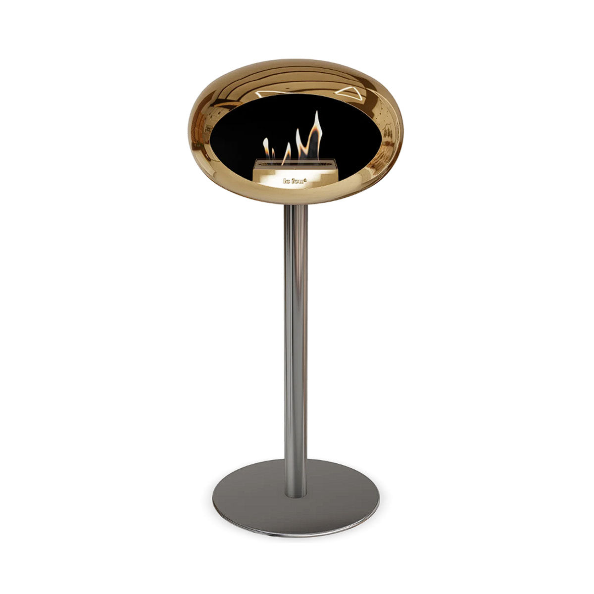 Le Feu Ground Steel High - Chromed Rose Gold - 60mm Pole Width