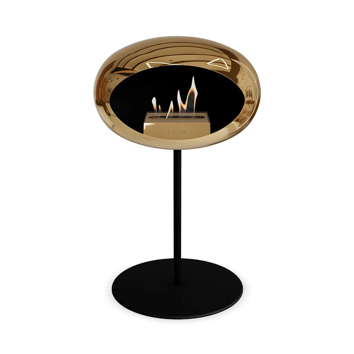 Le Feu Ground Steel Low - Chromed Rose Gold - 25mm Pole Width