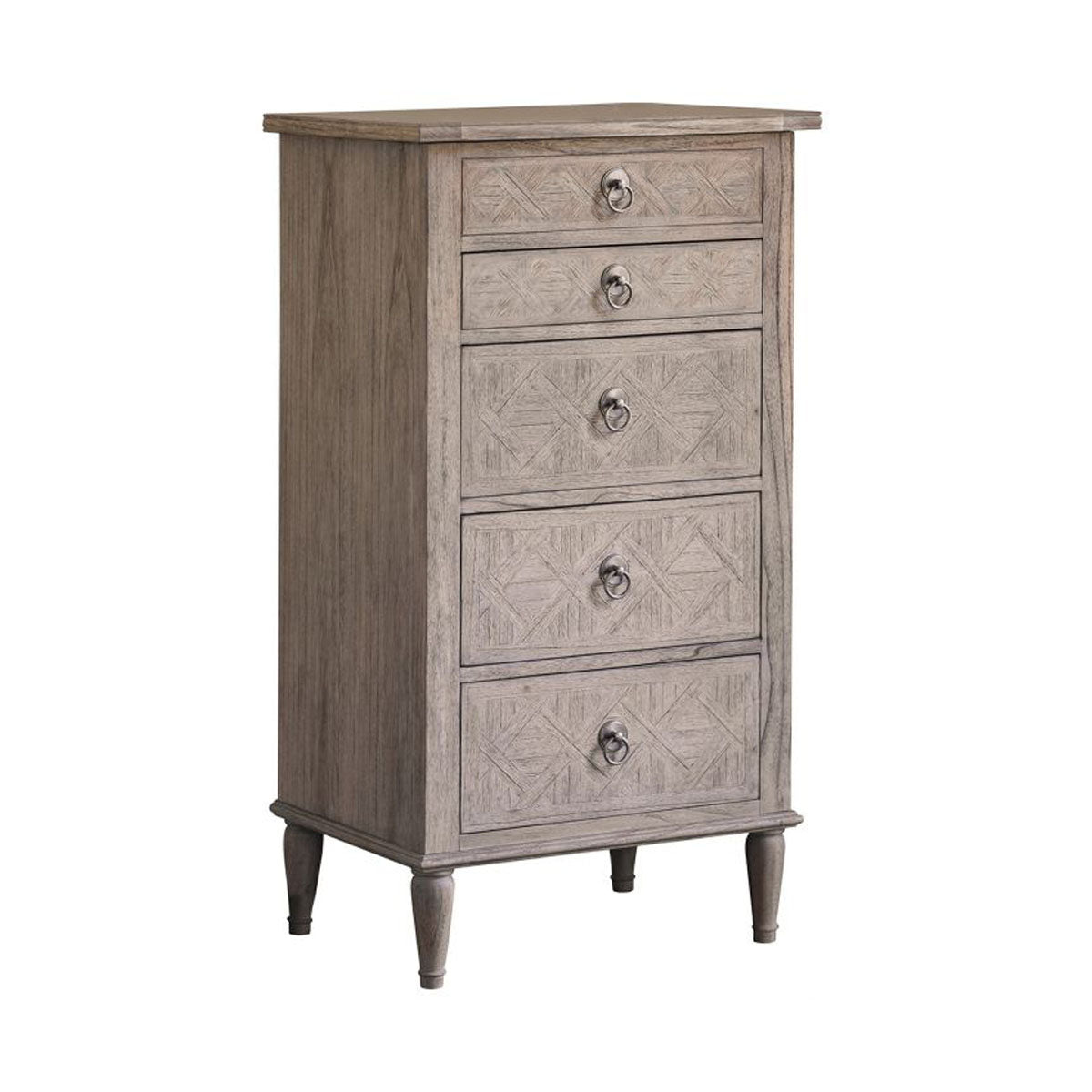 Gallery Direct Mustique 5 Drawer Lingerie Chest 600x450x1150mm
