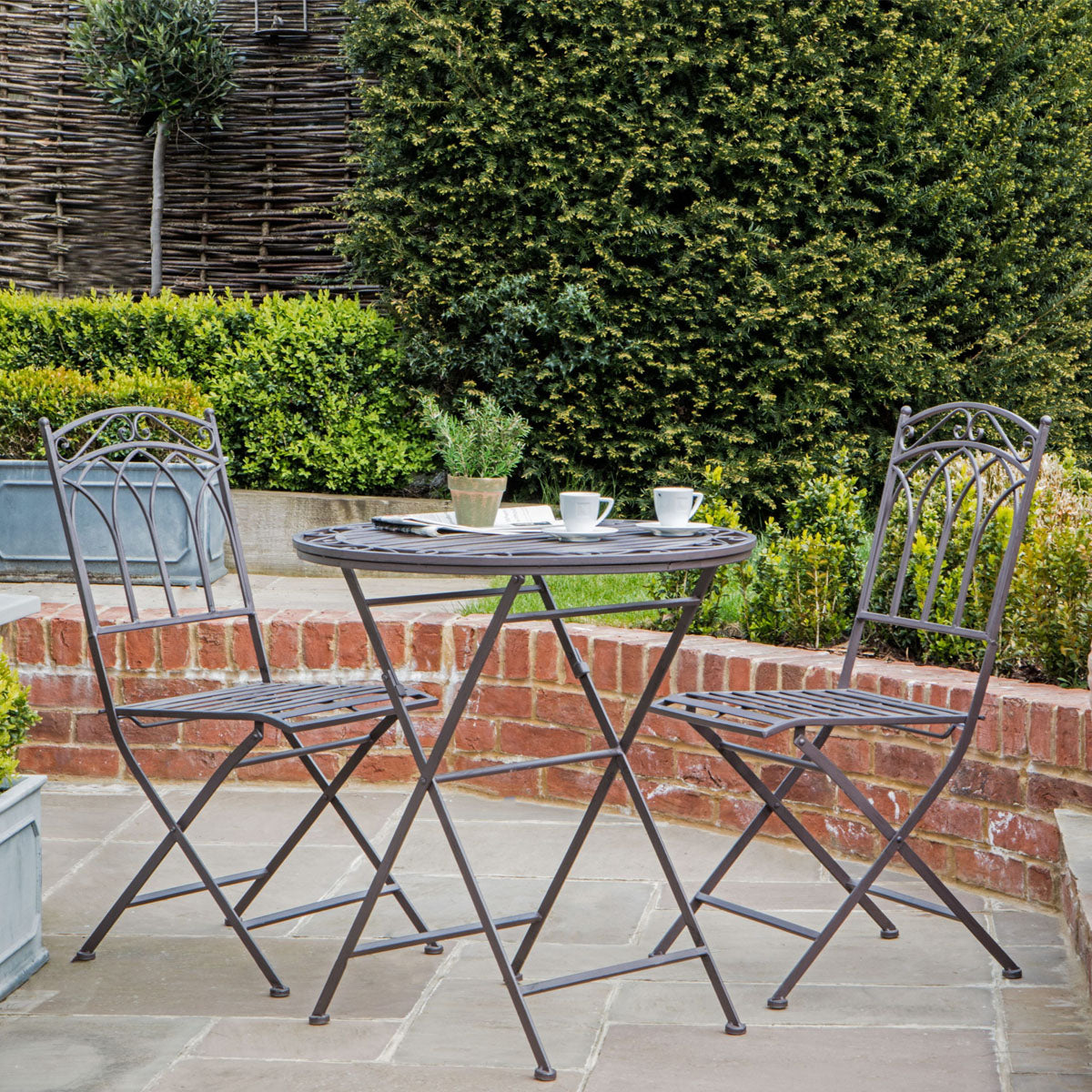 Gallery Direct Burano Outdoor Bistro Set Ember