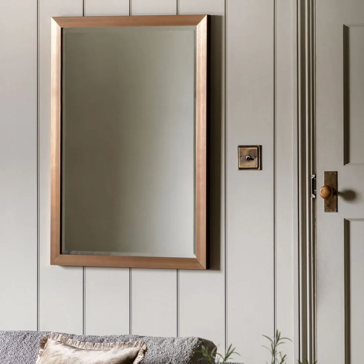 Gallery Direct Wallace Rectangle Mirror Bronze 970x670mm