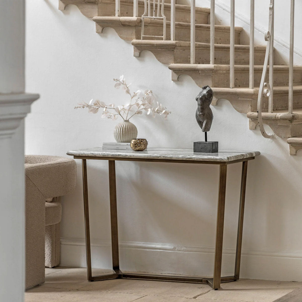 Gallery Direct Lusso Console Table 1100x400x800mm
