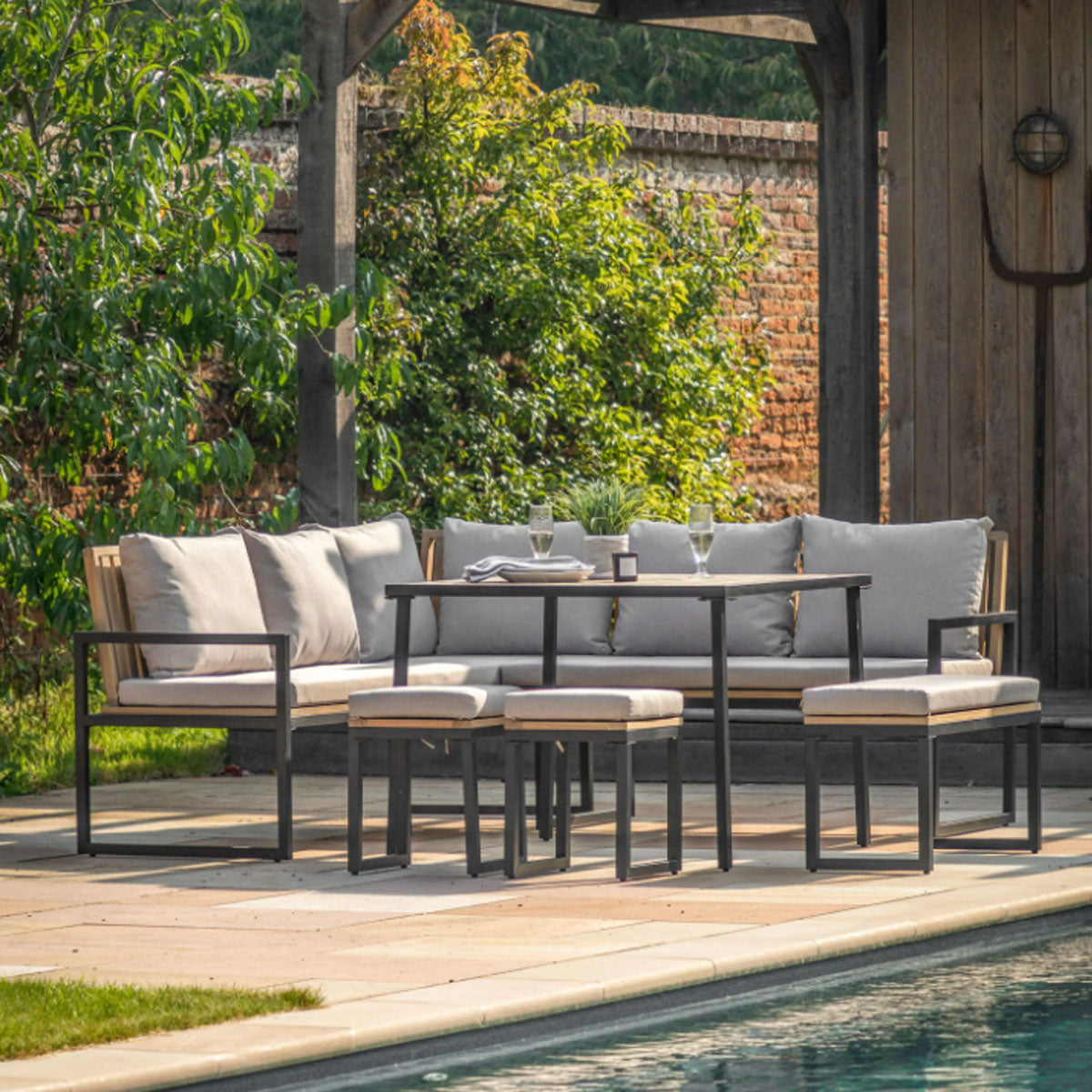 Gallery Direct Naples Corner Dining Set