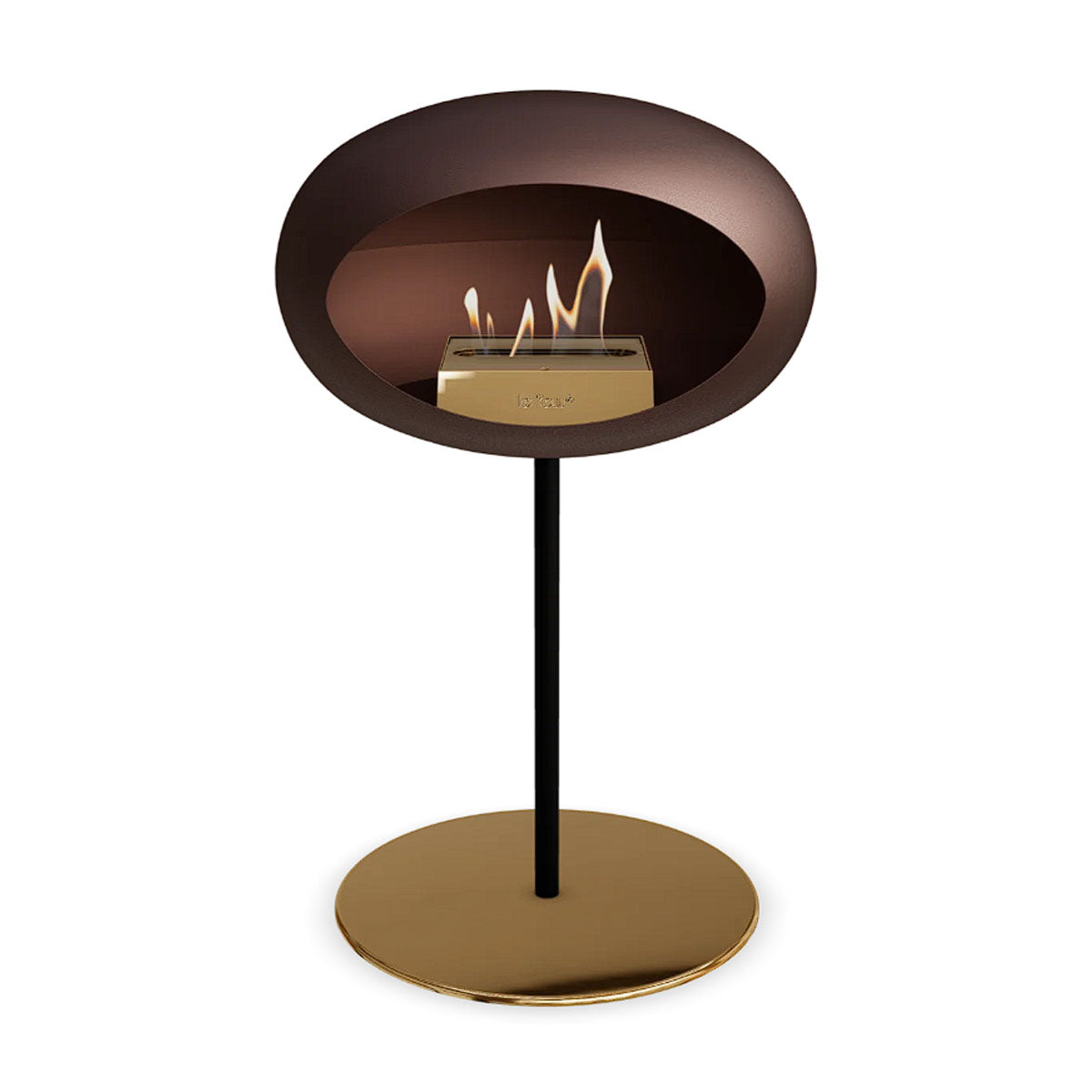 Le Feu Ground Steel Low - Mocca - 25mm Pole Width