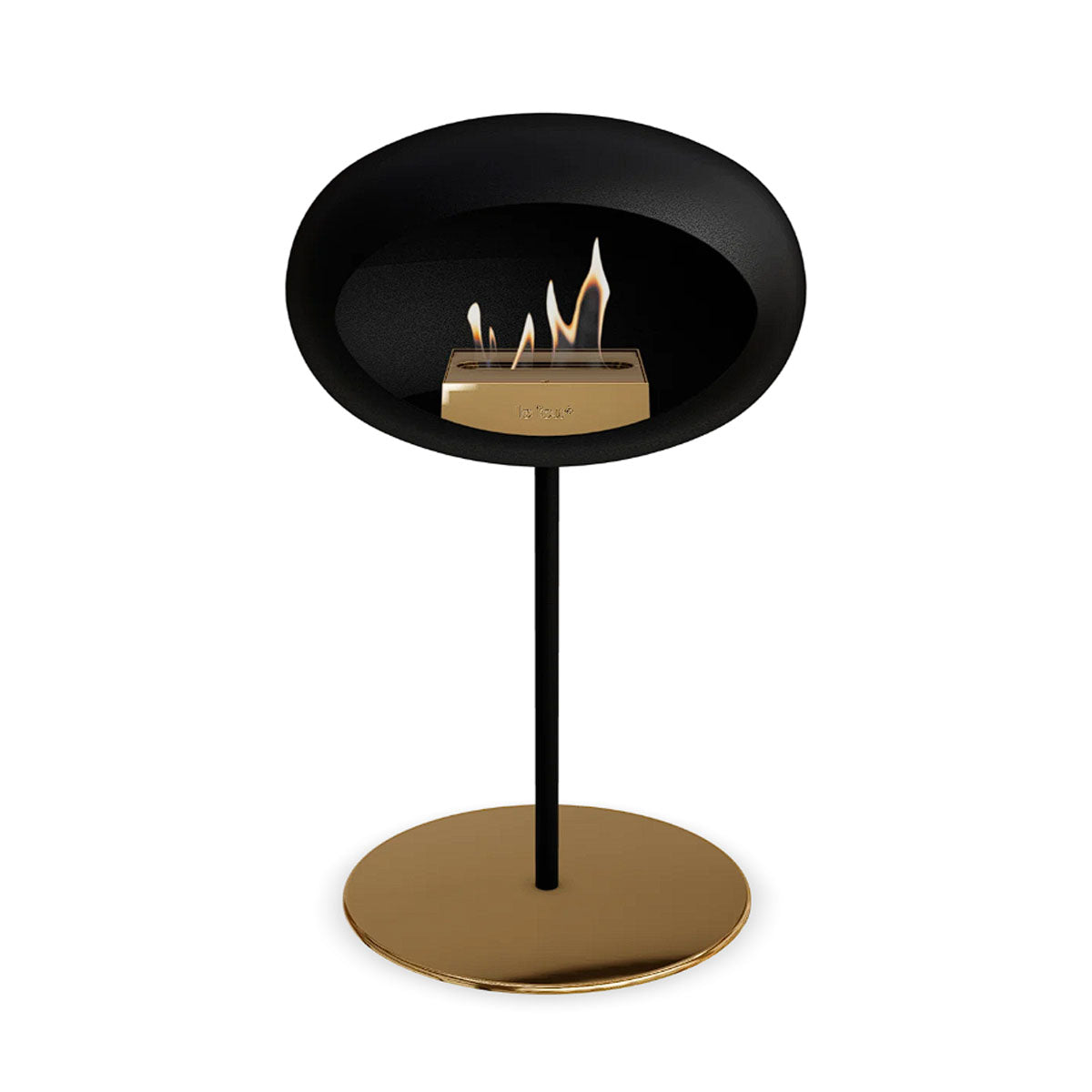 Le Feu Ground Steel Low - Black - 25mm Pole Width