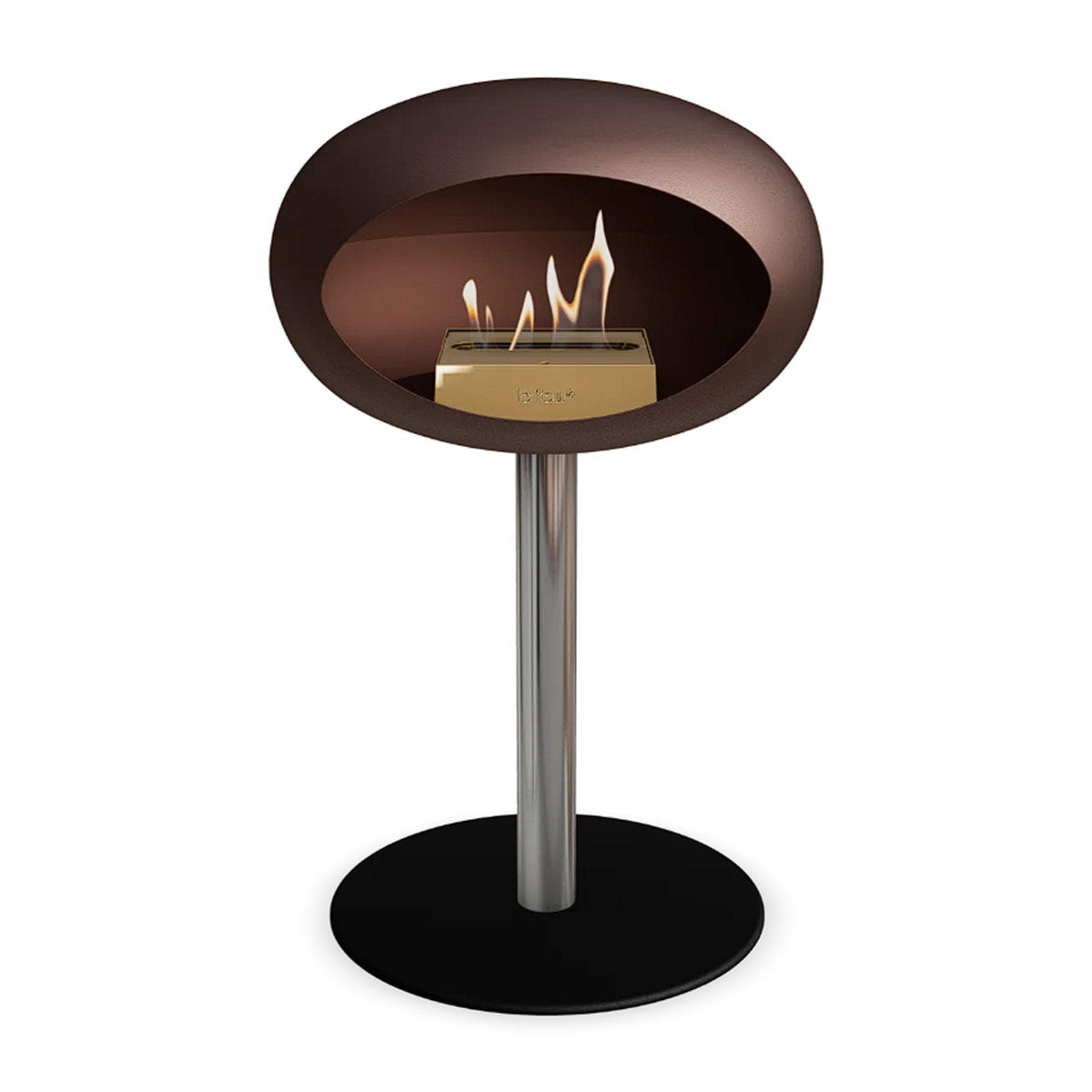 Le Feu Ground Steel Low - Mocca - 60mm Pole Width