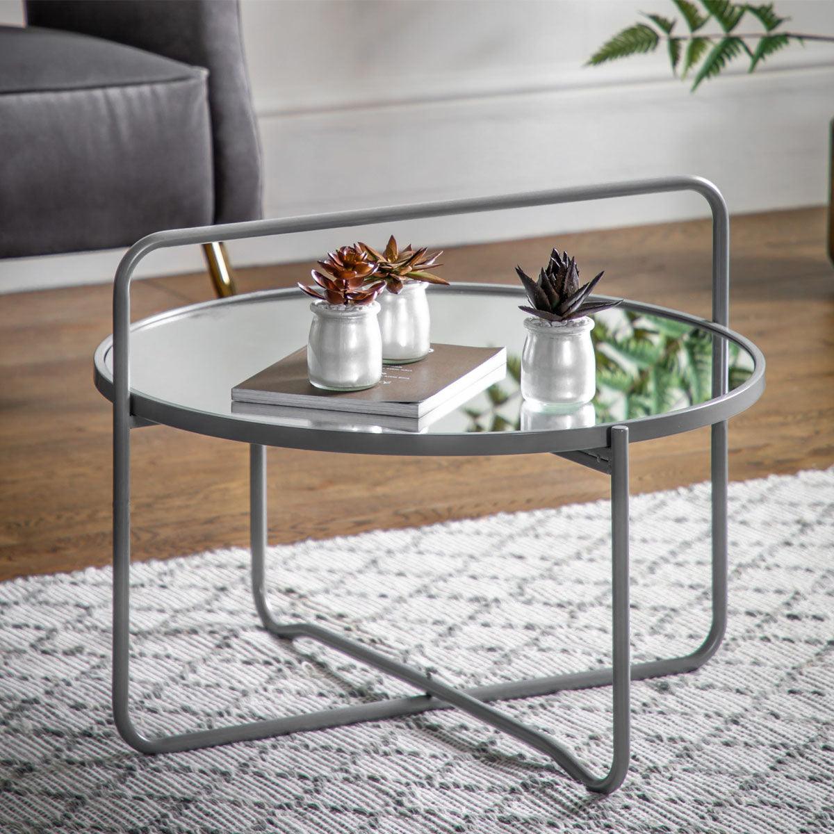 Gallery Direct Fawley Coffee Table Grey 650x650x500mm