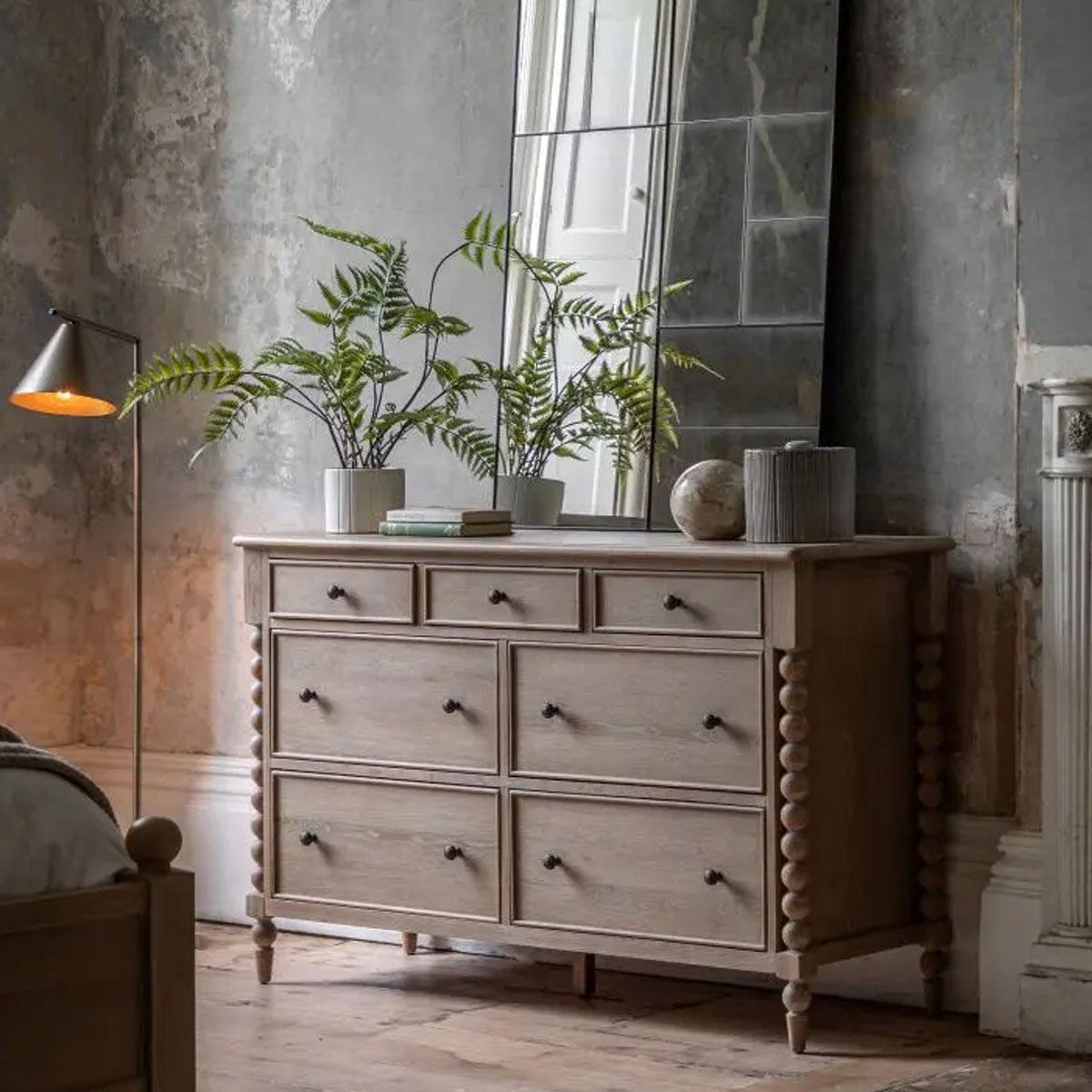 Gallery Direct Artisan 7 Drawer Chest 1400x450x900mm