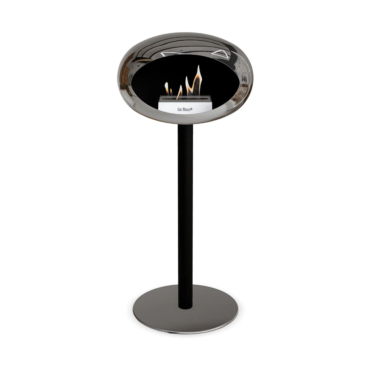 Le Feu Ground Steel High - Chromed Silver - 60mm Pole Width