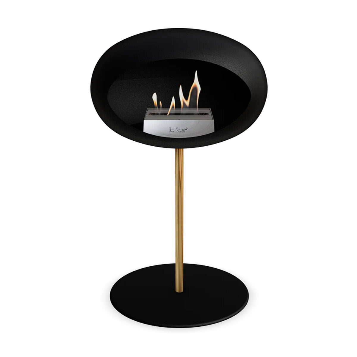 Le Feu Ground Steel Low - Black - 25mm Pole Width