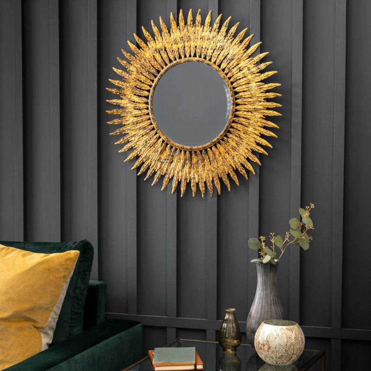 Gallery Direct Quill Mirror 620x15x620mm