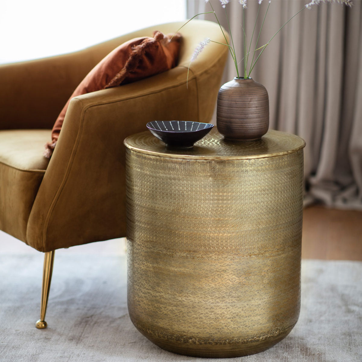 Gallery Direct Ashta Side Table 450x450x510mm