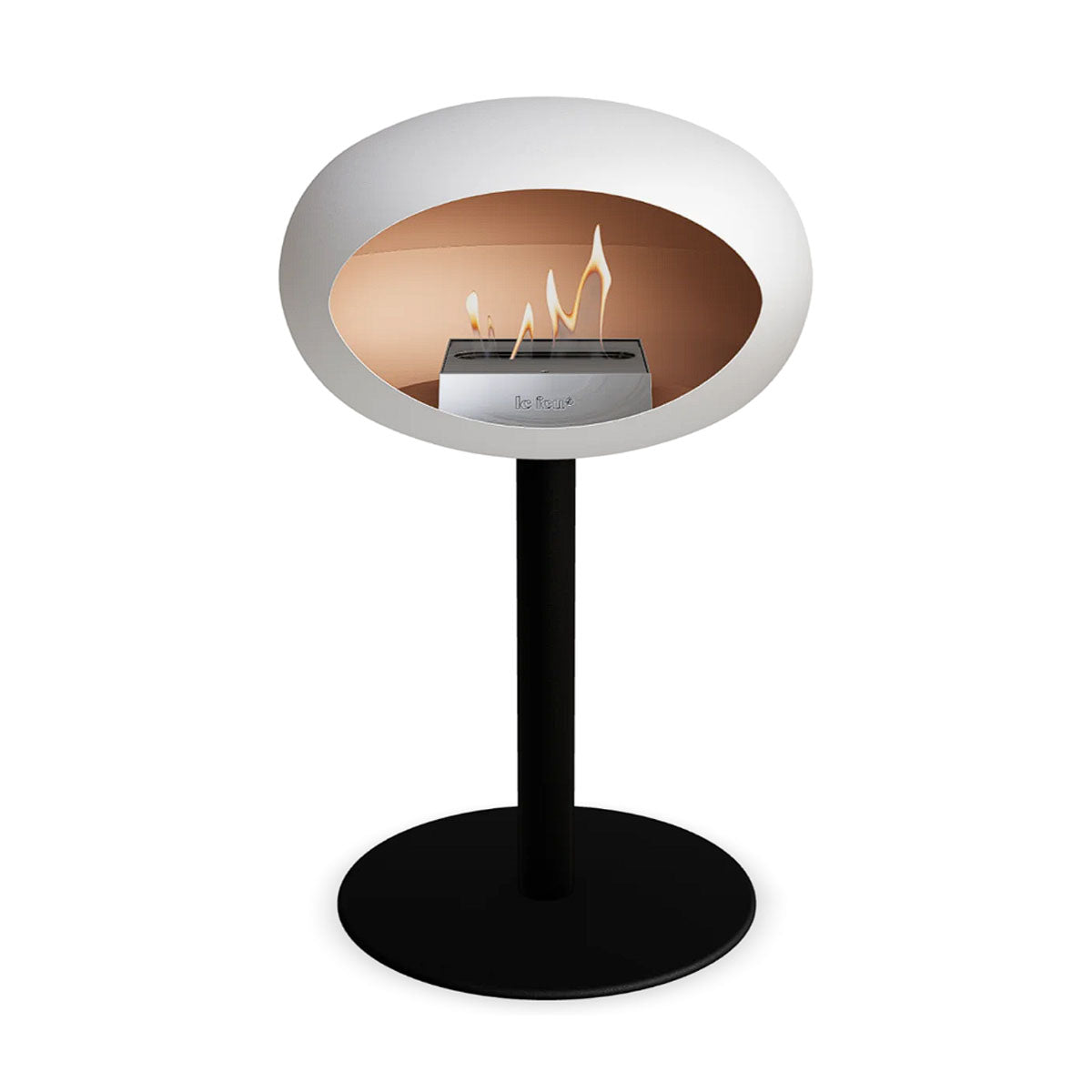 Le Feu Ground Steel Low - White - 60mm Pole Width