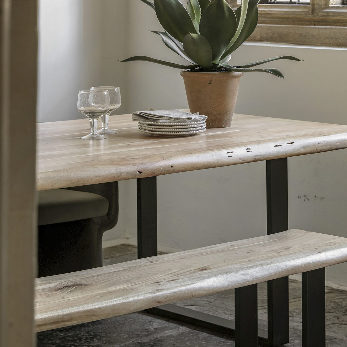Gallery Direct Chisbury Dining Bench 1800x360x450mm